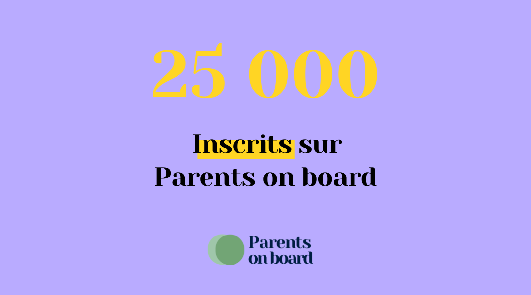 25000 inscrits sur Parents on board!